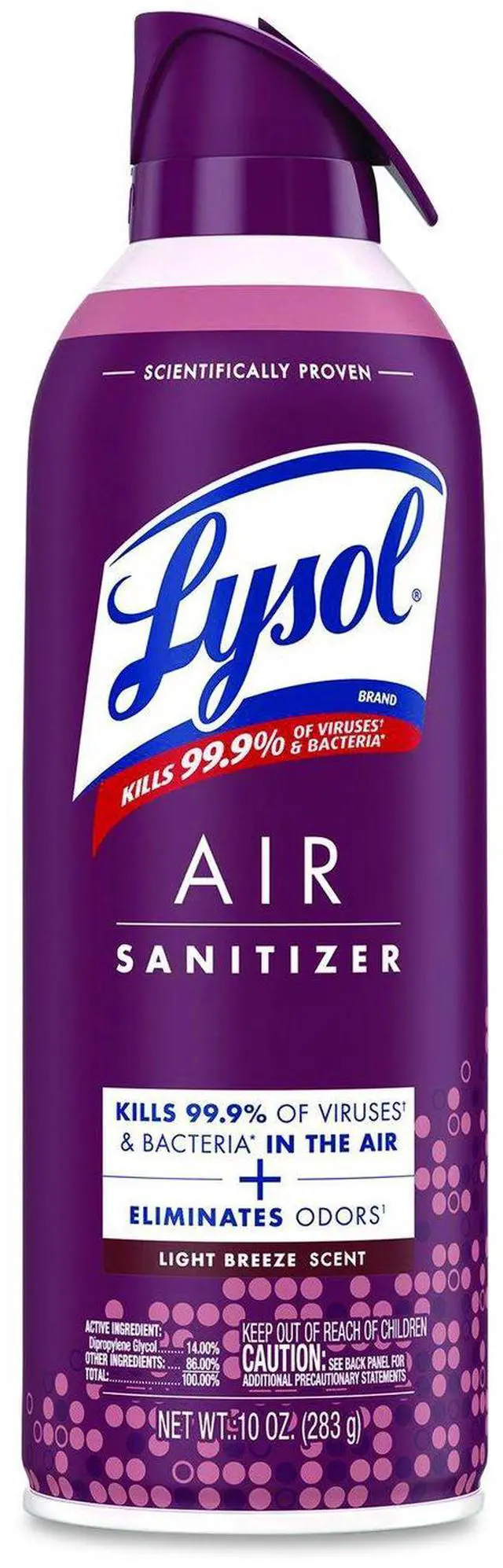 Main image of Air Sanitizer Spray Light Breeze Scent 10 oz Aerosol Spray 1920099394