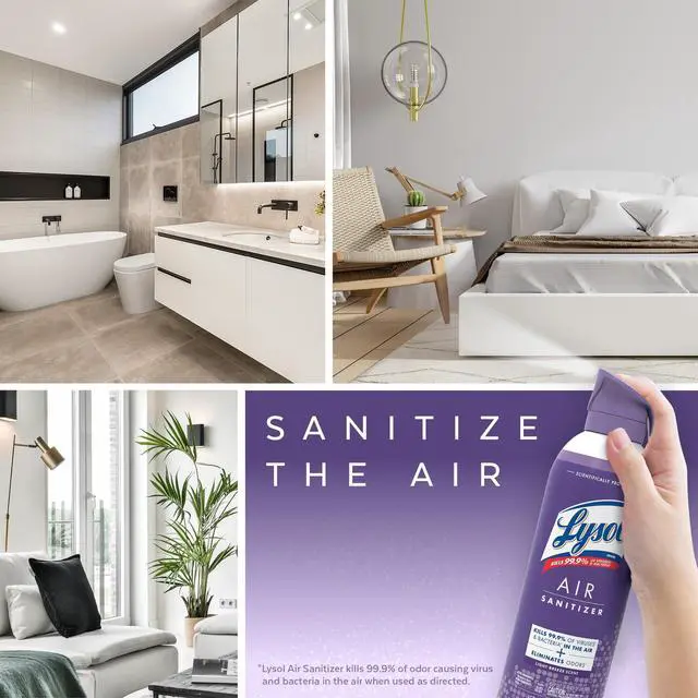 Alt view image 5 of 5 - Air Sanitizer Spray Light Breeze Scent 10 oz Aerosol Spray 1920099394