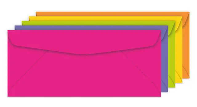 Alt view image 2 of 3 - Astrobrights Color 10 Envelopes, 4.125" x 9.5", 24 Lb/89 Gsm, "Happy" 5-Color Assortment, 200 Pack (92109)