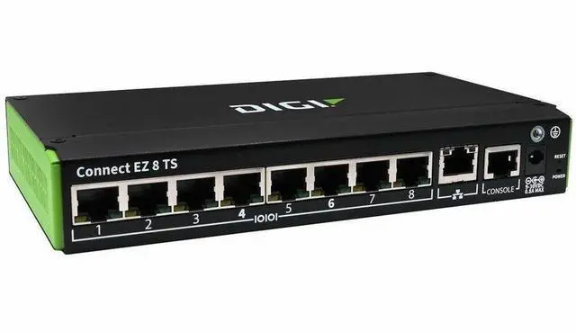 Main image of Digi EZ 8 TS 8-port RS-232/22/485 Software-selectable Serial Device Server EZ08TS00GLB