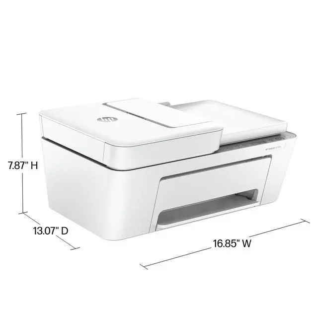Alt view image 5 of 7 - HP DeskJet 4255e All-in-One Color Printer, White 588S6A#B1H