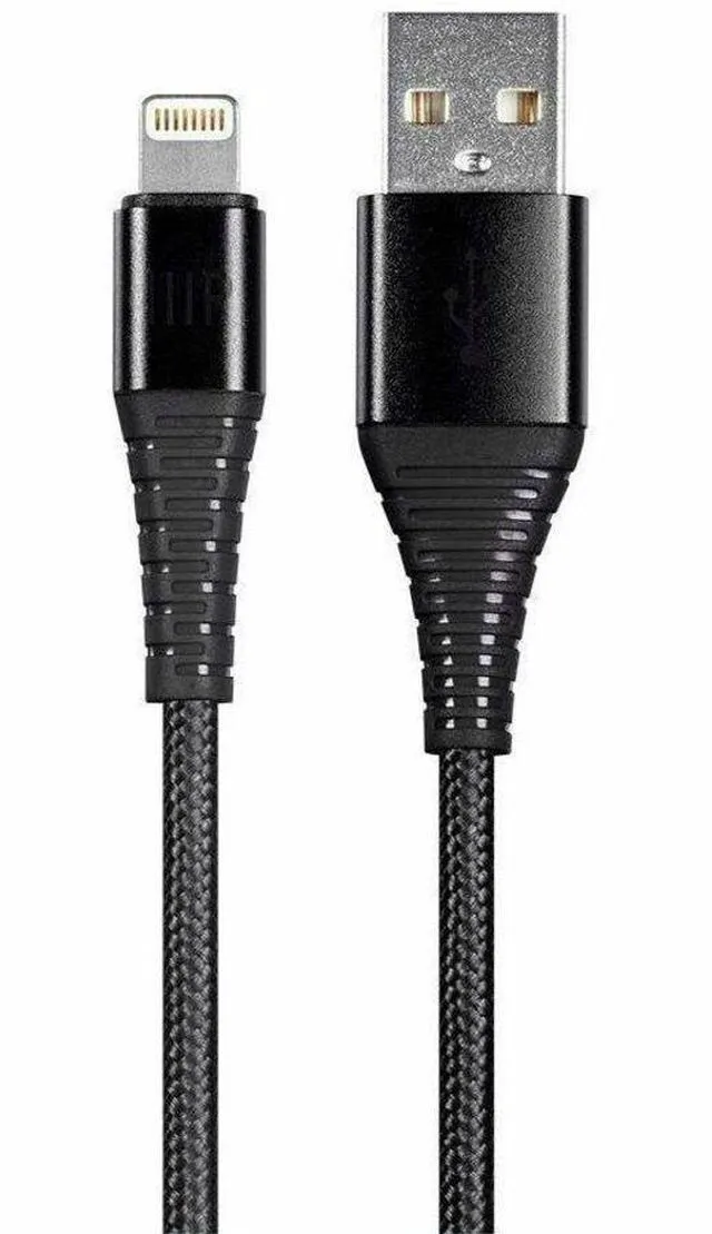 Alt view image 7 of 7 - Monoprice AtlasFlex Series Durable MFi Certified Lightning to USB Type-A Charge & Sync Nylon-Braid