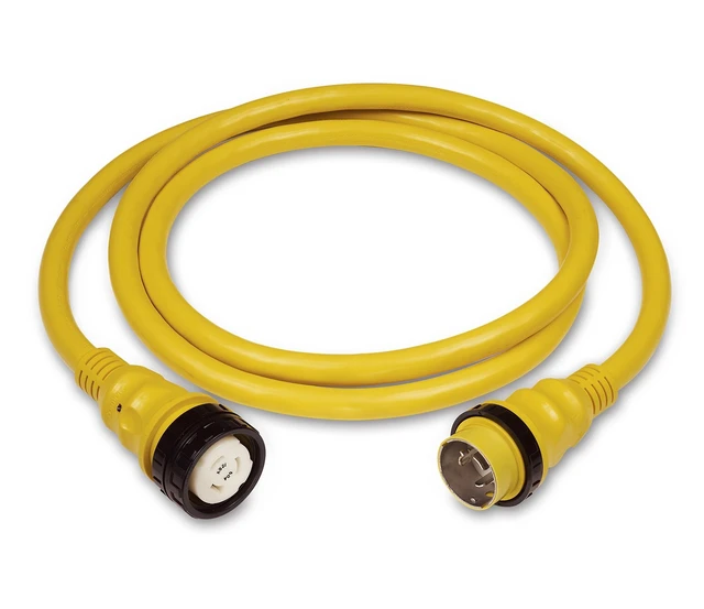 Alt view image 3 of 4 - Marinco 50 AMP 125V Shore Power Cable - 75' - Yellow