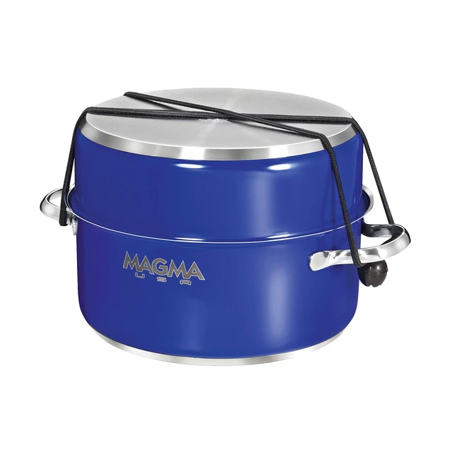 Alt view image 6 of 8 - MAGMA NESTABLE 10 PIECE S.S. COBALT BLUE INDUCTION COOKWARE
