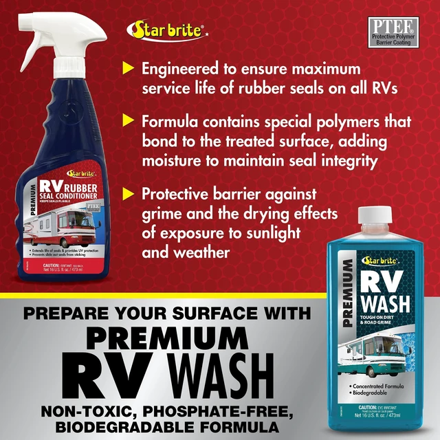 Alt view image 10 of 10 - Star brite 76116 Premium RV Rubber Seal Conditioner - 16 oz