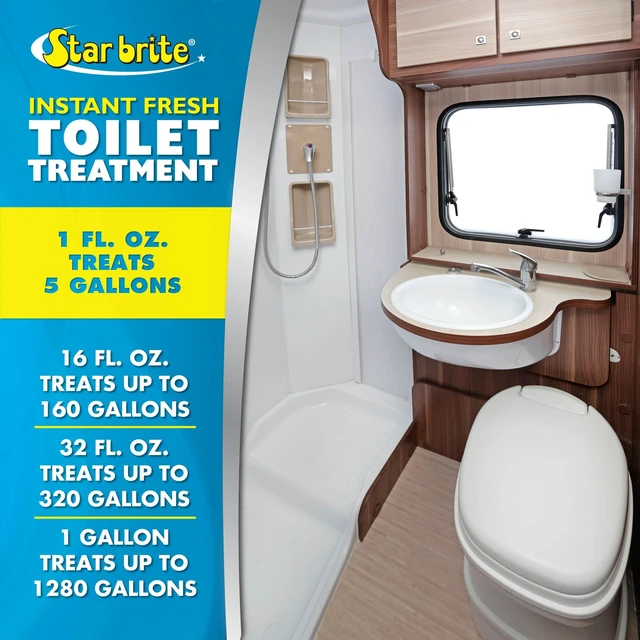 Alt view image 4 of 4 - Star brite Instant Fresh Toilet Treatment - Lemon Scent - 8 oz *6 Pack