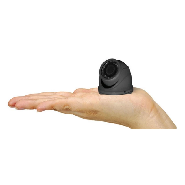 Alt view image 3 of 5 - Speco 4MP HD-TVI Mini IR Turret w/2.9mm Lens - Grey