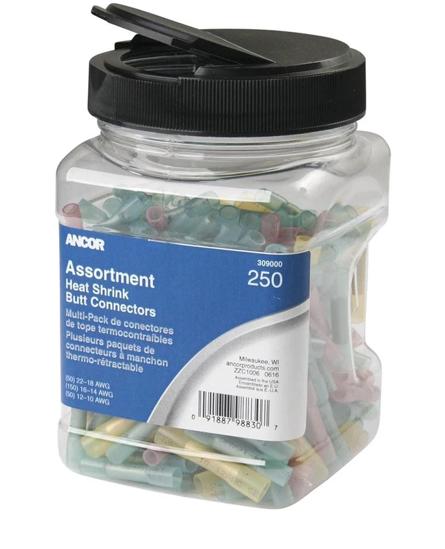 Alt view image 11 of 11 - ANCOR HEAT SHRINK BUTT CONNECTOR MULTI PACK 250 PK