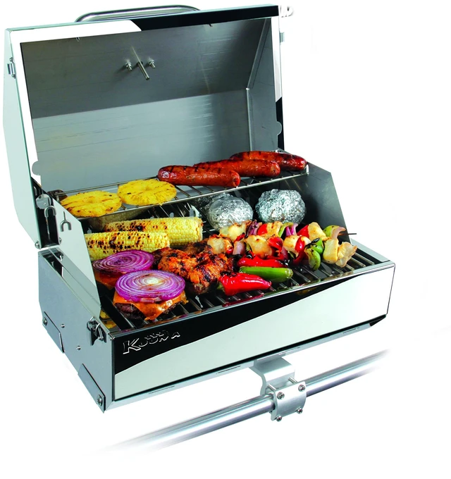 Alt view image 3 of 14 - KUUMA PRODUCTS KUUMA 216 ELITE GAS GRILL 216" COOKING SURFACE STAINLESS 58155