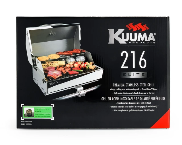 Alt view image 14 of 14 - KUUMA PRODUCTS KUUMA 216 ELITE GAS GRILL 216" COOKING SURFACE STAINLESS 58155