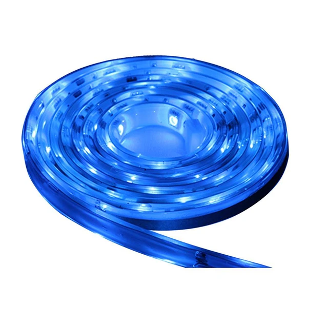 Alt view image 7 of 7 - LUNASEA BLUE FLEXIBLE STRIP LED 12V 5M W/CONNECTOR