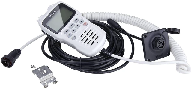 Alt view image 10 of 10 - Uniden Remote Mic f/UM725 VHF Radios - White