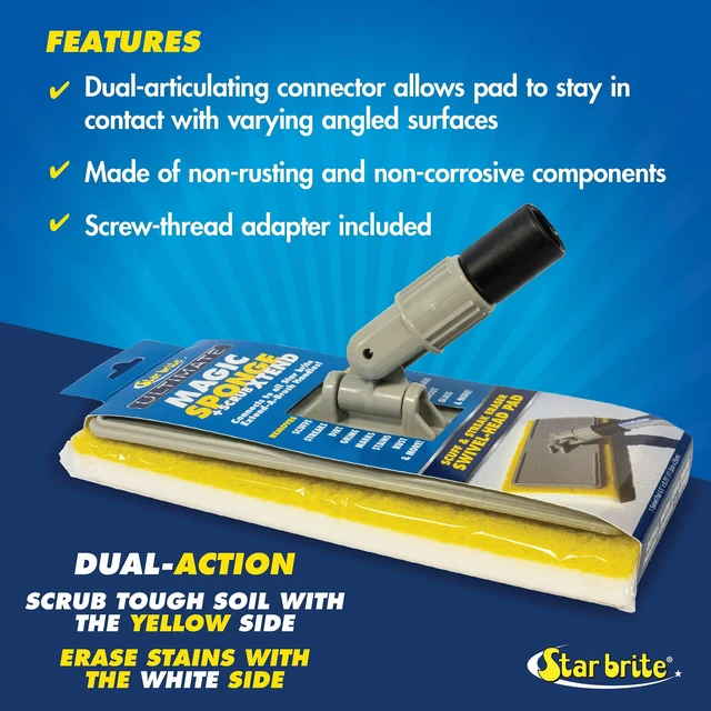 Alt view image 2 of 4 - Star brite Magic Sponge + Scrub XTEND w/Flex Head f/Pool, RV, Boat