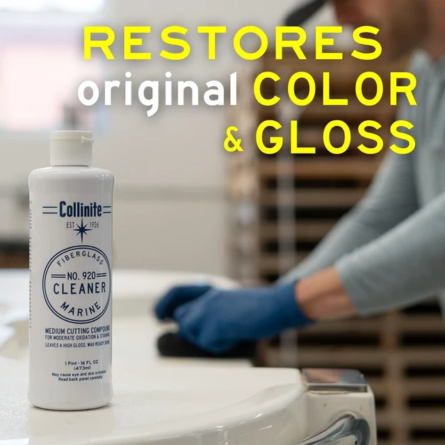 Alt view image 7 of 8 - Collinite Fiberglass Boat Cleaner #920, 16 oz.