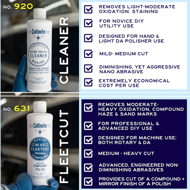 Alt view image 8 of 8 - Collinite Fiberglass Boat Cleaner #920, 16 oz.