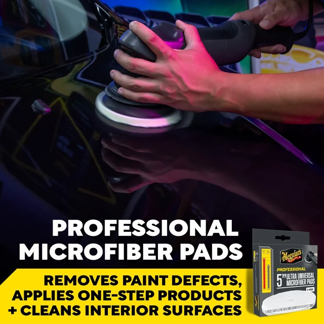 Alt view image 2 of 7 - Meguiar's Professional 5" Ultra Universal Microfiber Pads *2-Pack