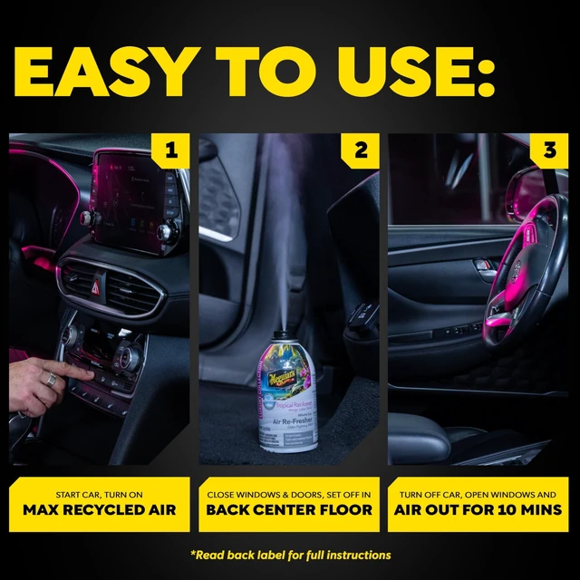 Alt view image 6 of 7 - Meguiar's Tropical Rainforest Whole Car Air Re-Fresher Aerosol - 2oz