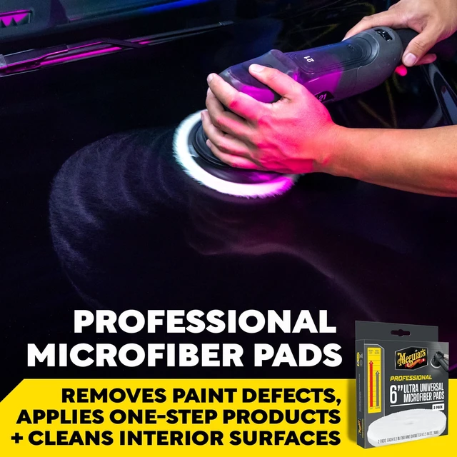 Alt view image 2 of 7 - Meguiar's Professional 6" Ultra Universal Microfiber Pads *2-Pack