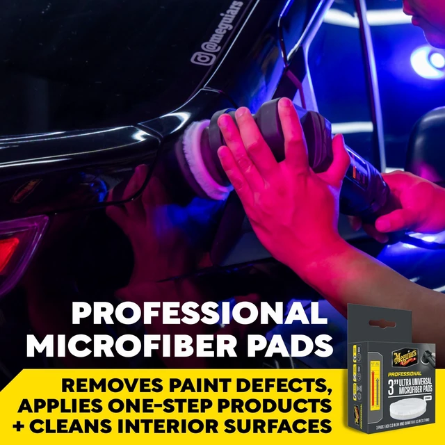 Alt view image 2 of 5 - Meguiar's Professional 3" Ultra Universal Microfiber Pads *3-Pack