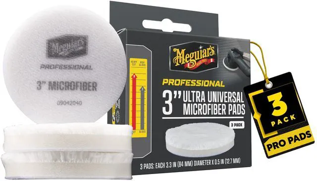 Main image of Meguiar's Professional 3" Ultra Universal Microfiber Pads *3-Pack
