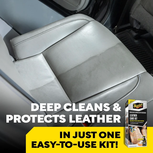 Alt view image 2 of 7 - Meguiar's Quik Solutions Leather Care Kit