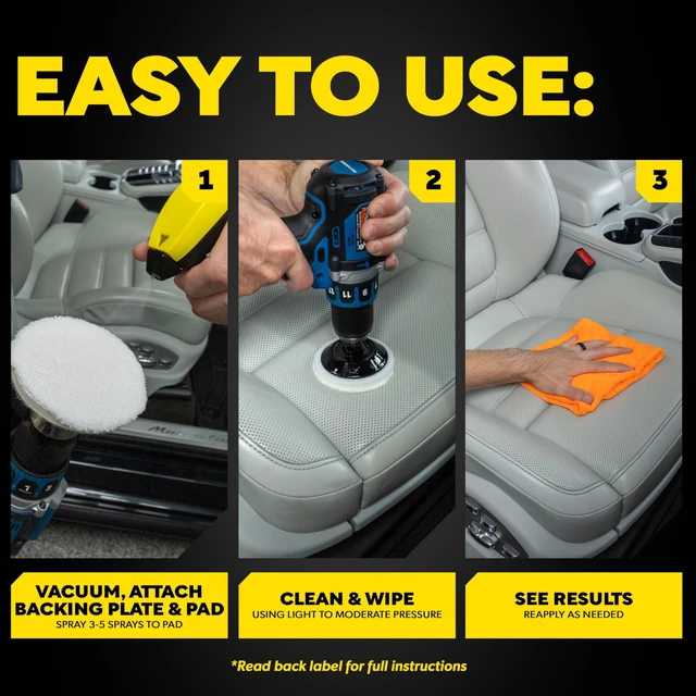 Alt view image 6 of 7 - Meguiar's Quik Solutions Leather Care Kit