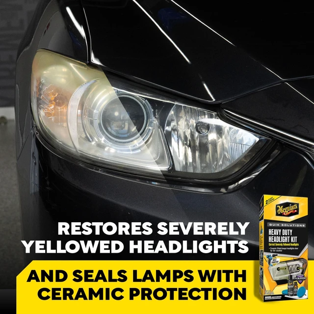 Alt view image 2 of 5 - Meguiar's Quik Solutions Heavy Duty Headlight Kit