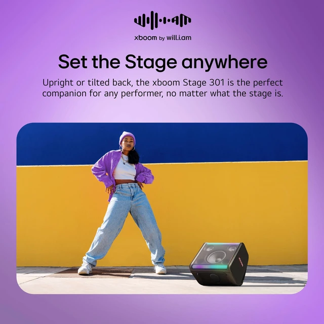 Alt view image 11 of 14 - LG xboom Stage 301 Bluetooth Speaker | xboom Signature Sound by will.i.am for Parties and Performances