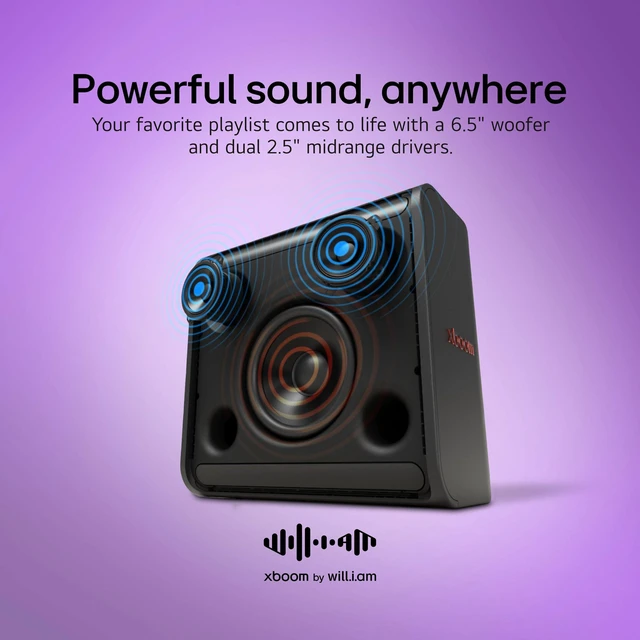 Alt view image 10 of 14 - LG xboom Stage 301 Bluetooth Speaker | xboom Signature Sound by will.i.am for Parties and Performances