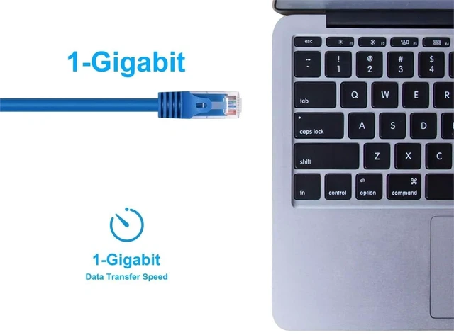 Alt view image 14 of 15 - Monoprice Flexboot Cat5e Ethernet Patch Cable - Network Internet Cord - RJ45, Stranded, 350Mhz, UTP, Pure Bare Copper Wire, 24AWG, 14ft, Blue