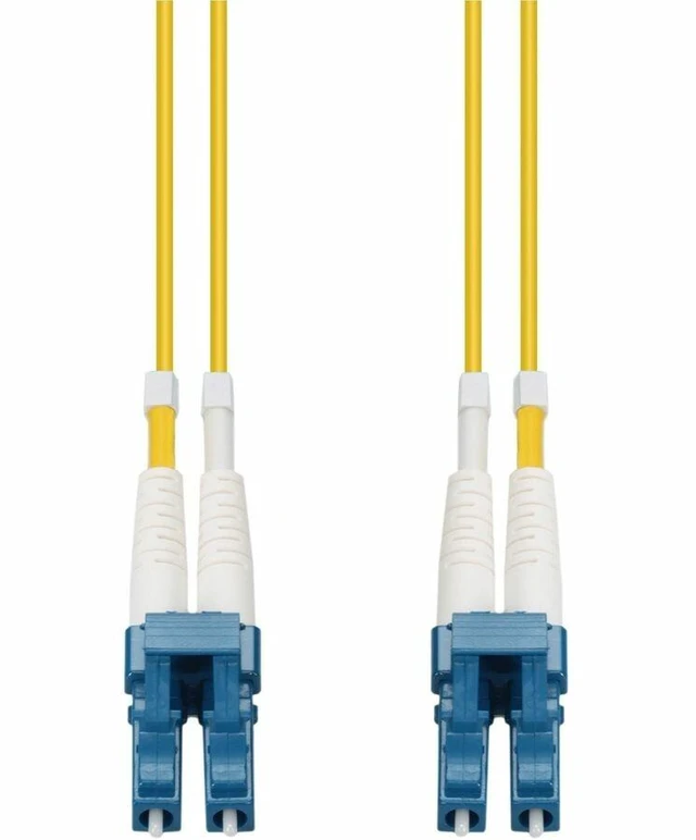 Alt view image 2 of 2 - AddOn 5m LC (Male) to LC (Male) Yellow OS1 Duplex Fiber TAA Compliant OFNR (Riser-Rated) Patch Cable
