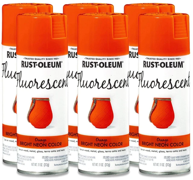 Main image of Specialty Fluorescent Spray Paint Flat Fluorescent Orange 11 oz Aerosol Can 6/Carton 342568
