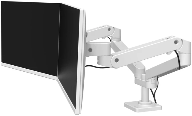 Alt view image 4 of 5 - Ergotron Mounting Arm for Monitor White 45686290
