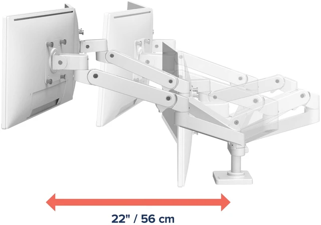 Alt view image 5 of 5 - Ergotron Mounting Arm for Monitor White 45686290