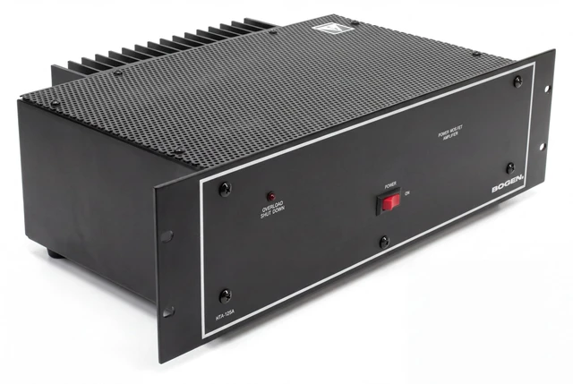 Alt view image 7 of 10 - Bogen HTA125A 125-WATT RACK MOUNTING AMPLIFIER