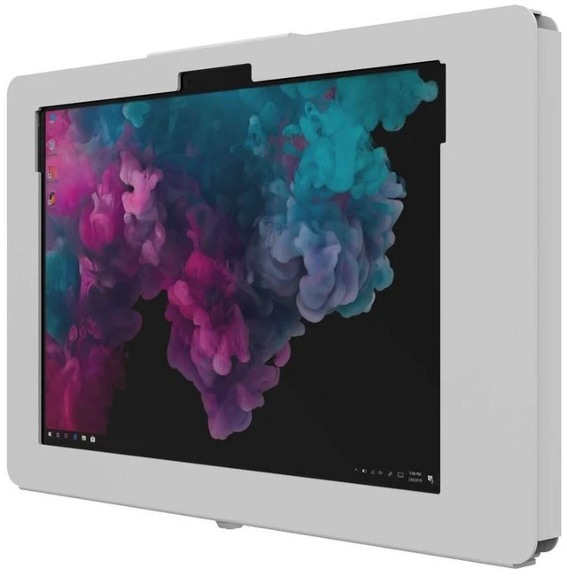 Alt view image 3 of 4 - The Joy Factory Elevate II Mounting Enclosure for Tablet Kiosk Medical Cart White KMX321W