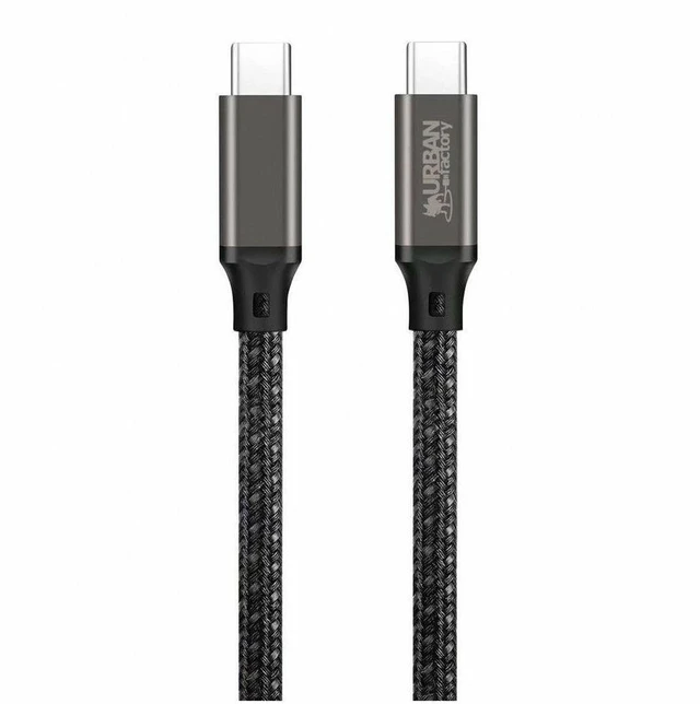 Alt view image 3 of 6 - Urban Factory Basee: 100w USB-C / USB-C Cable - 6.56 ft USB-C Data Transfer Cable for Tablet, Notebook, Smartphone - First End: 1 x USB Type C - Male - Second End: 1 x USB Type C - Male - 10 Gbit/s -