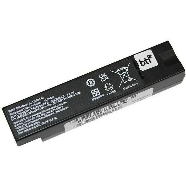 Alt view image 2 of 2 - BTI BTRY-DS81EAB0E-00-BTI 3.7V 9.25WH LI-ION SCANNER BATTERY FOR ZEBRA - Compatible OEM: BTRY-DS81EAB0E-00 Model: ZEBRA DS81XX, DS8178, DS8178-HC, DS8100 SERIES, DS8178-HCBU210MS5W, DS8178-HC - Health