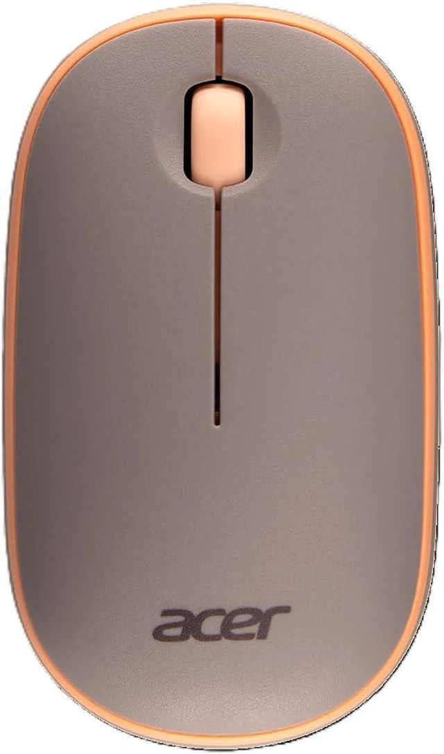 Alt view image 7 of 12 - Acer Bubble AMR100 Mouse - Optical - Wireless - Radio Frequency - 2.40 GHz - Peach - USB - Symmetrical - 1 x AA Battery Supported