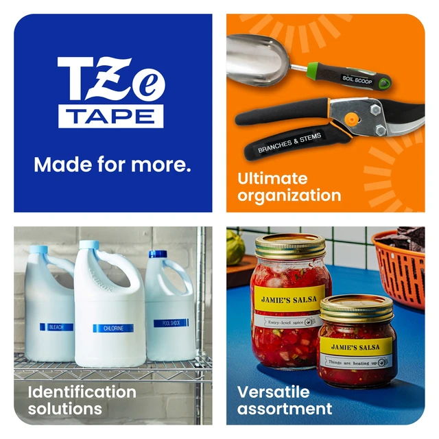 Alt view image 4 of 7 - Brother Genuine P-touch TZe661 BK on YL Label Tape Laminated 36mmX8m