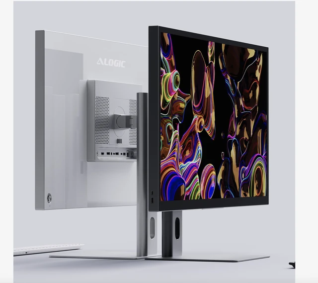 Alt view image 6 of 6 - Alogic Aspekt Raise Stand for 32" Monitor Height Adjustable by 16mm Rotatable for Horizontal & Vertical