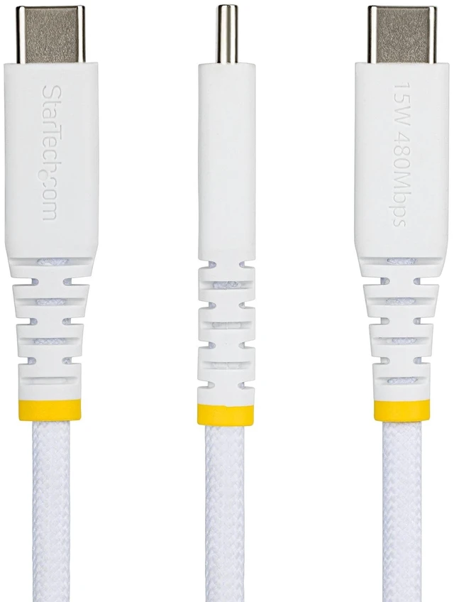 Alt view image 3 of 5 - 5-PACK 3FT USB-A TO USB-C BRAIDED USB 2.0 CHARGER CORD