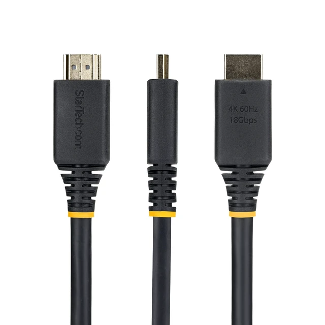Alt view image 4 of 6 - StarTech 6ft 1.8m Panel Mount HDMI Cable High Speed HDMI Panel Mount Extension Cable 4K 60Hz HDMI Male to Female Adapter Cable
