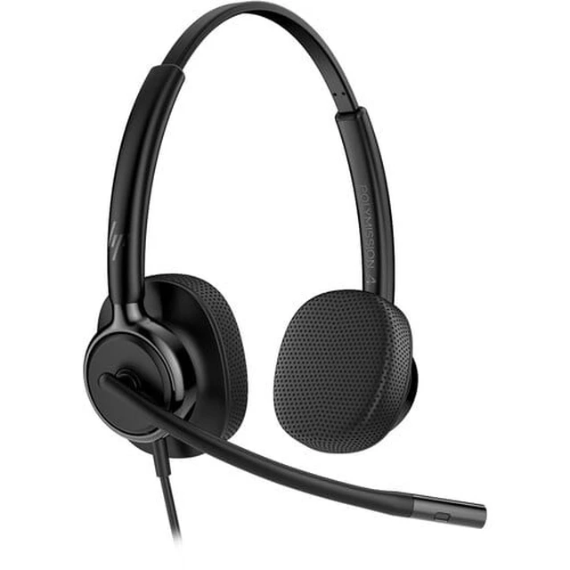 Alt view image 6 of 7 - Poly Mission 425 Binaural Wired USB Headset C01B6AAAC3