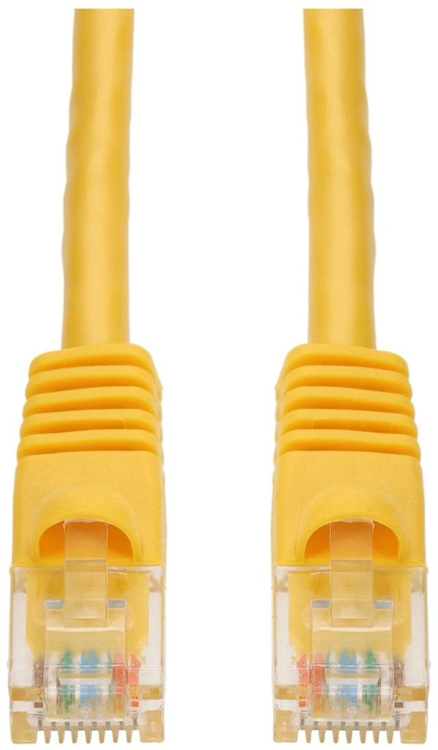 Alt view image 2 of 2 - AddOn 6ft Yellow CAT6 PVC Ethernet Cable Snagless Bubble Boot RJ-45 M/M CAT 6