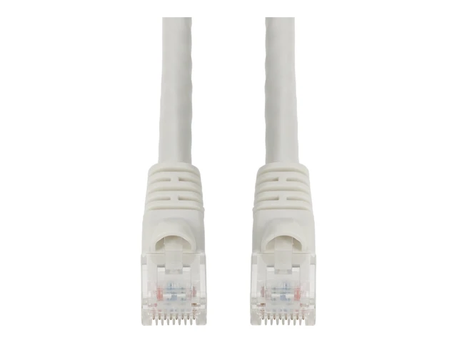 Alt view image 2 of 2 - AddOn 10ft White CAT6A PVC Ethernet Cable Snagless Bubble Boot RJ-45 M/M CAT 6A