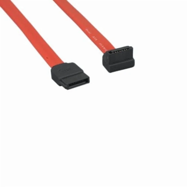 Alt view image 2 of 2 - Rocstor 12in SATA to Right Angle SATA Serial ATA Cable