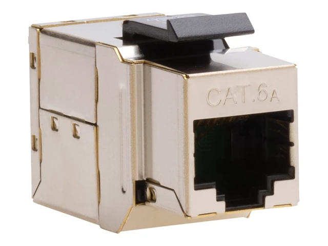 Alt view image 12 of 12 - Platinum Tools Cat 6a Shielded Keystone Coupler #771-1