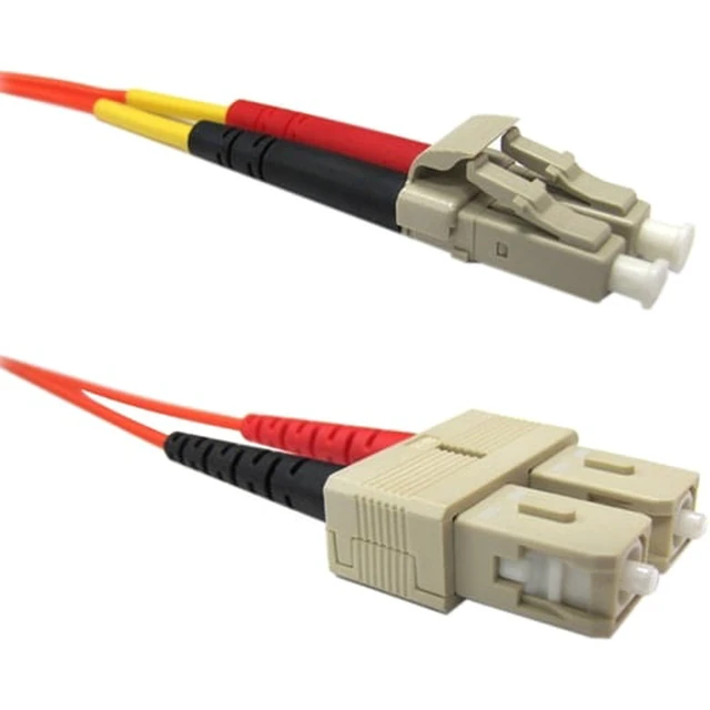 Alt view image 2 of 2 - Weltron 10m LC/SC Multi-mode 62.5/125M Orange Fiber Patch Cable