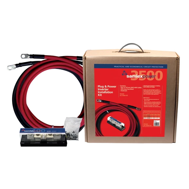Alt view image 6 of 6 - Samlex America Samlex Solar DC-3500-KIT Inverter Installation Kit